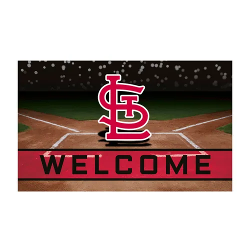 Fan Mats St. Louis Cardinals Rubber Door Mat - 18In. X 30In.