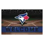 Fan Mats Toronto Blue Jays Rubber Door Mat - 18In. X 30In.