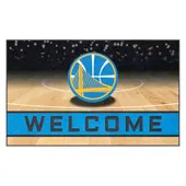 Fan Mats Golden State Warriors Rubber Door Mat - 18In. X 30In.