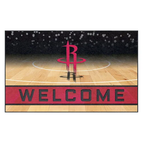 Fan Mats Houston Rockets Rubber Door Mat - 18In. X 30In.