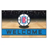 Fan Mats Los Angeles Clippers Rubber Door Mat - 18In. X 30In.