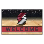 Fan Mats Portland Trail Blazers Rubber Door Mat - 18In. X 30In.