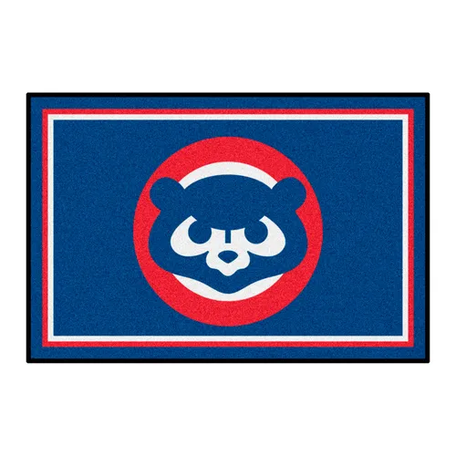 Fan Mats Chicago Cubs 4Ft. X 6Ft. Plush Area Rug