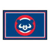 Fan Mats Chicago Cubs 4Ft. X 6Ft. Plush Area Rug