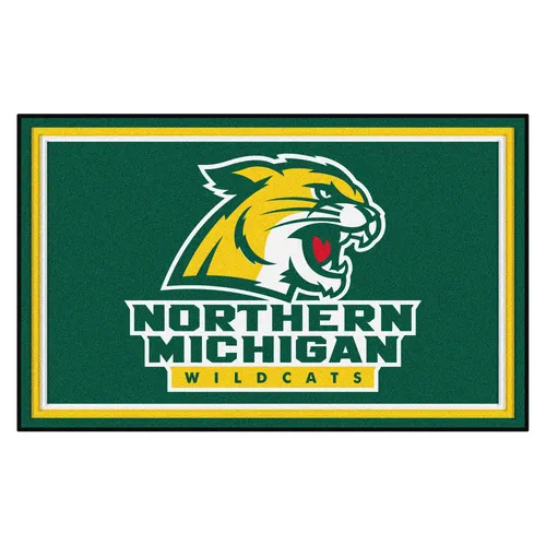 Fan Mats Northern Michigan Wildcats 4Ft. X 6Ft. Plush Area Rug