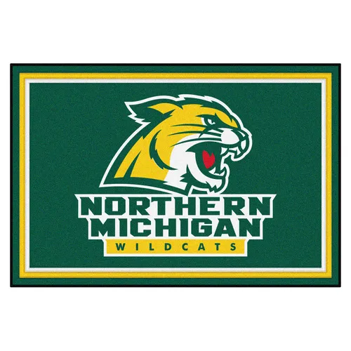 Fan Mats Northern Michigan Wildcats 5Ft. X 8 Ft. Plush Area Rug