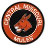 Fan Mats Central Missouri Mules Roundel Rug - 27In. Diameter