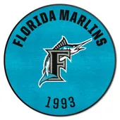 Fan Mats Florida Marlins Roundel Rug - 27In. Diameter