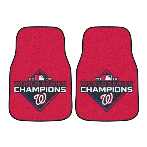 Fan Mats Washington Nationals Carpet Car Mat Set - 2 Pieces