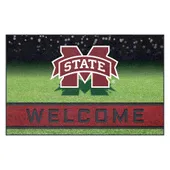 Fan Mats Mississippi State Bulldogs Rubber Door Mat - 18In. X 30In.