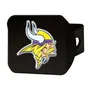 Fan Mats Minnesota Vikings Black Metal Hitch Cover - 3D Color Emblem