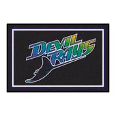 Fan Mats Tampa Bay Devil Rays 4Ft. X 6Ft. Plush Area Rug