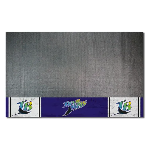 Fan Mats Tampa Bay Devil Rays Vinyl Grill Mat - 26In. X 42In.