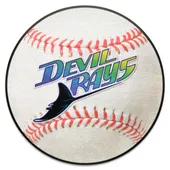 Fan Mats Tampa Bay Devil Rays Baseball Rug - 27In. Diameter