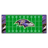 Fan Mats Baltimore Ravens Football Field Runner Mat - 30In. X 72In. Xfit Design