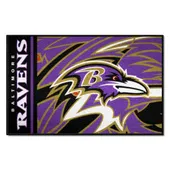 Fan Mats Baltimore Ravens Rubber Scraper Door Mat Xfit Design