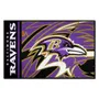 Fan Mats Baltimore Ravens Rubber Scraper Door Mat Xfit Design