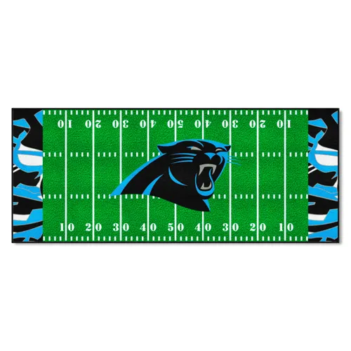 Fan Mats Carolina Panthers Football Field Runner Mat - 30In. X 72In. Xfit Design