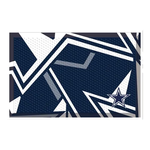 Fan Mats Dallas Cowboys Rubber Scraper Door Mat Xfit Design
