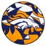 Fan Mats Denver Broncos Roundel Rug - 27In. Diameter Xfit Design