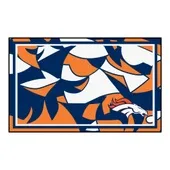 Fan Mats Denver Broncos 4Ft. X 6Ft. Plush Area Rug Xfit Design