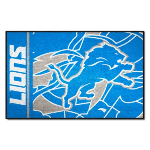 Fan Mats Detroit Lions Rubber Scraper Door Mat Xfit Design