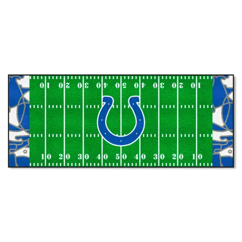 Fan Mats Indianapolis Colts Football Field Runner Mat - 30In. X 72In. Xfit Design