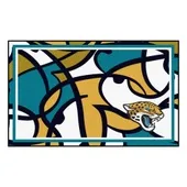 Fan Mats Jacksonville Jaguars 4Ft. X 6Ft. Plush Area Rug Xfit Design