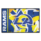 Fan Mats Los Angeles Rams Rubber Scraper Door Mat Xfit Design