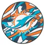 Fan Mats Miami Dolphins Roundel Rug - 27In. Diameter Xfit Design