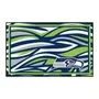 Fan Mats Seattle Seahawks 4Ft. X 6Ft. Plush Area Rug Xfit Design