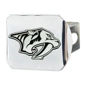 Fan Mats Nashville Predators Chrome Metal Hitch Cover With Chrome Metal 3D Emblem