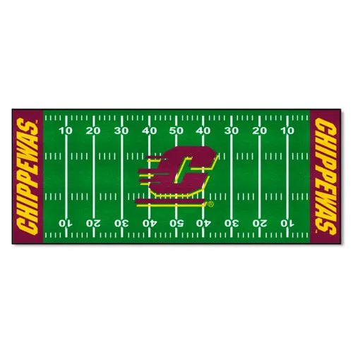 Fan Mats Central Michigan Chippewas Field Runner Mat - 30In. X 72In.