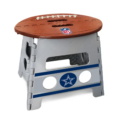 Fan Mats Dallas Cowboys Folding Step Stool - 13In. Rise