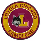 Fan Mats Loyola Chicago Ramblers Roundel Rug - 27In. Diameter