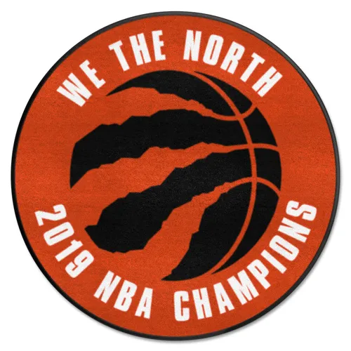 Fan Mats Toronto Raptors Basketball Rug - 27In. Diameter