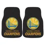 Fan Mats Golden State Warriors Carpet Car Mat Set - 2 Pieces