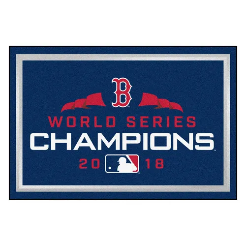 Fan Mats Boston Red Sox 5Ft. X 8 Ft. Plush Area Rug