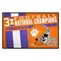 Fan Mats Clemson Tigers Dynasty Starter Accent Rug - 19In. X 30In.