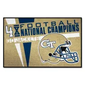 Fan Mats Georgia Tech Yellow Jackets Dynasty Starter Accent Rug - 19In. X 30In.