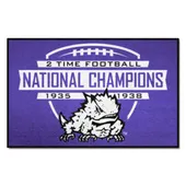 Fan Mats Tcu Horned Frogs Dynasty Starter Accent Rug - 19In. X 30In.