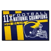 Fan Mats Michigan Wolverines Dynasty Starter Accent Rug - 19In. X 30In.