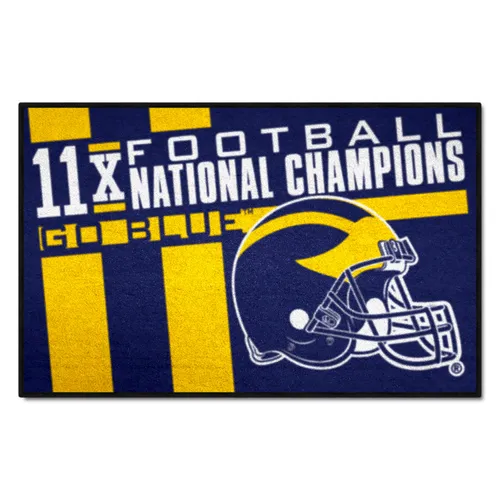Fan Mats Michigan Wolverines Dynasty Starter Accent Rug - 19In. X 30In.