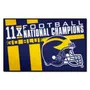 Fan Mats Michigan Wolverines Dynasty Starter Accent Rug - 19In. X 30In.