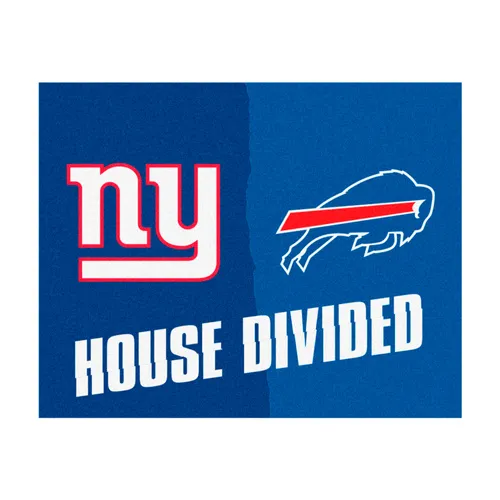 Fan Mats Nfl Giants / Bills House Divided Rug
