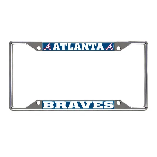 Fan Mats Atlanta Braves Metal License Plate Frame