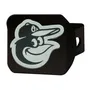 Fan Mats Baltimore Orioles Black Metal Hitch Cover With Metal Chrome 3D Emblem