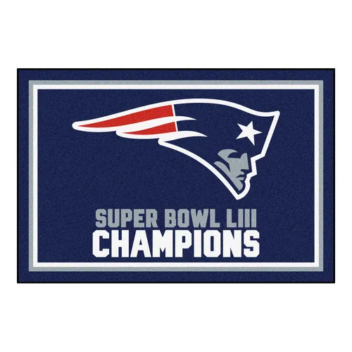 Fan Mats New England Patriots 5Ft. X 8 Ft. Plush Area Rug