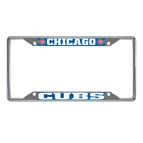 Fan Mats Chicago Cubs Metal License Plate Frame