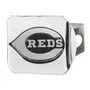 Fan Mats Cincinnati Reds Chrome Metal Hitch Cover With Chrome Metal 3D Emblem